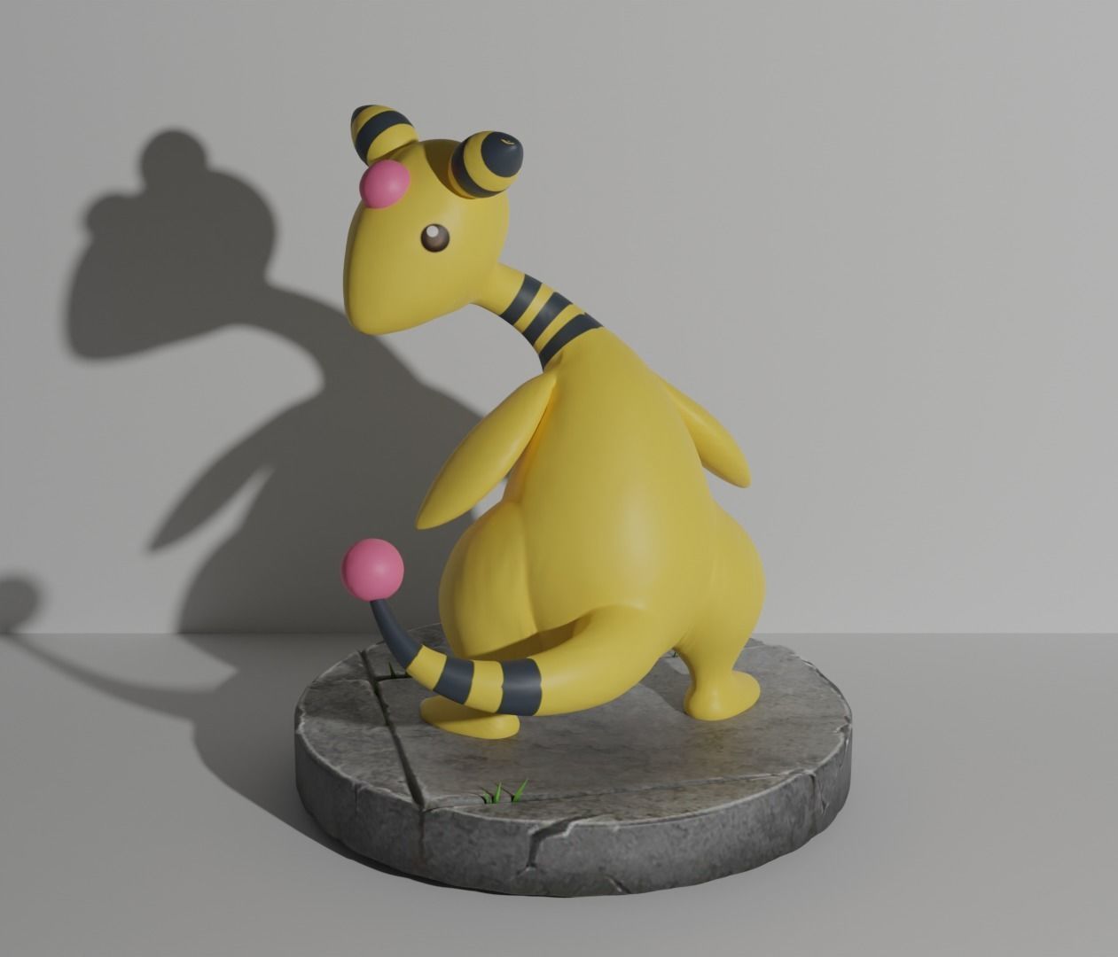Mareep Flaaffy Ampharos and Mega Ampharos 3D print model 3D print model_9