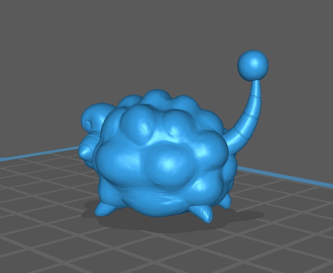 Mareep Flaaffy Ampharos and Mega Ampharos 3D print model 3D print model_31