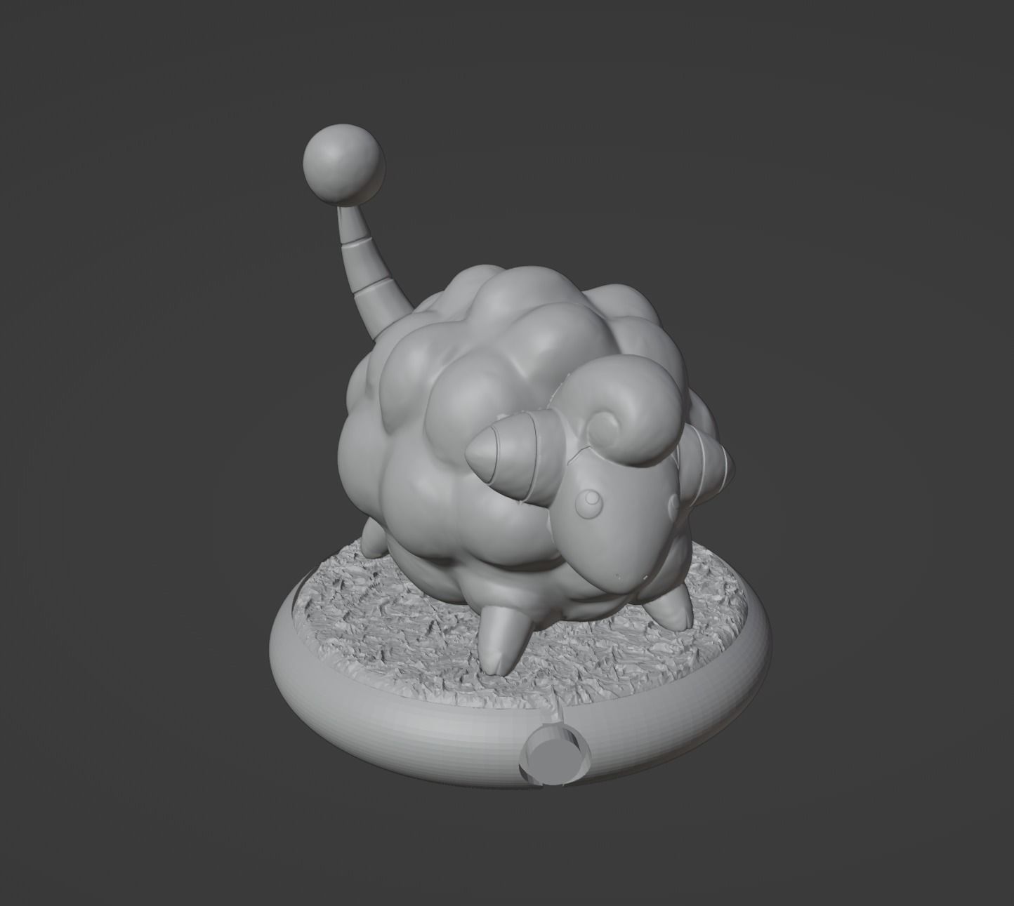 Mareep Flaaffy Ampharos and Mega Ampharos 3D print model 3D print model_32