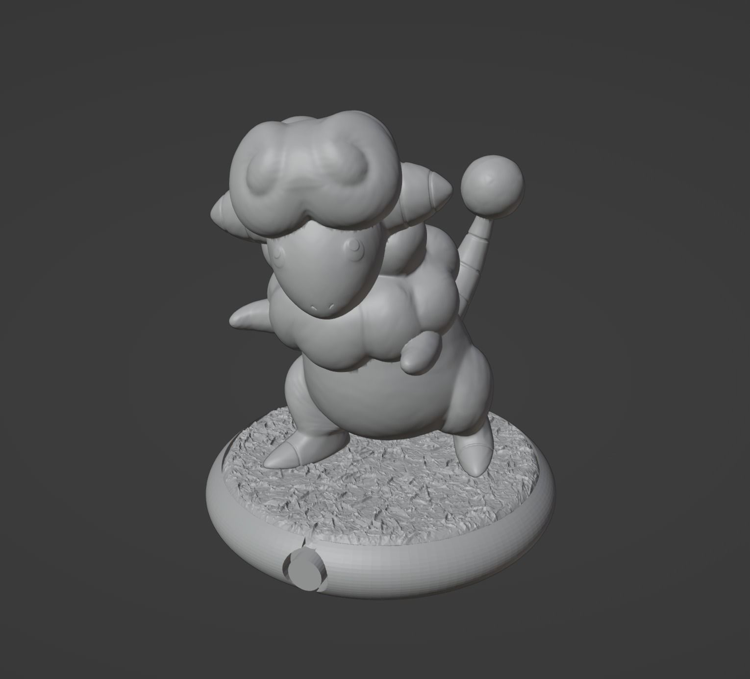 Mareep Flaaffy Ampharos and Mega Ampharos 3D print model 3D print model_44
