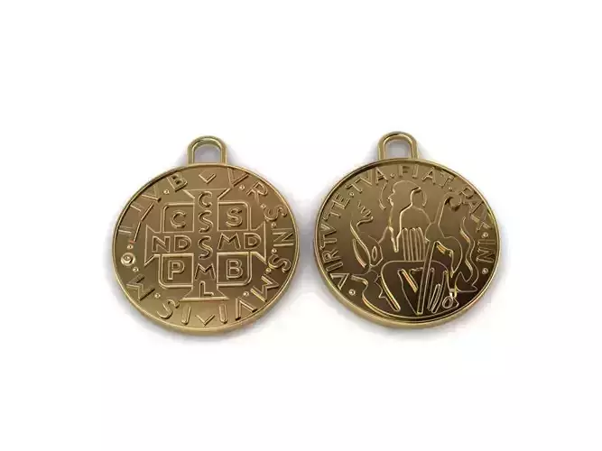 Saint Benedict Medal 3D print model