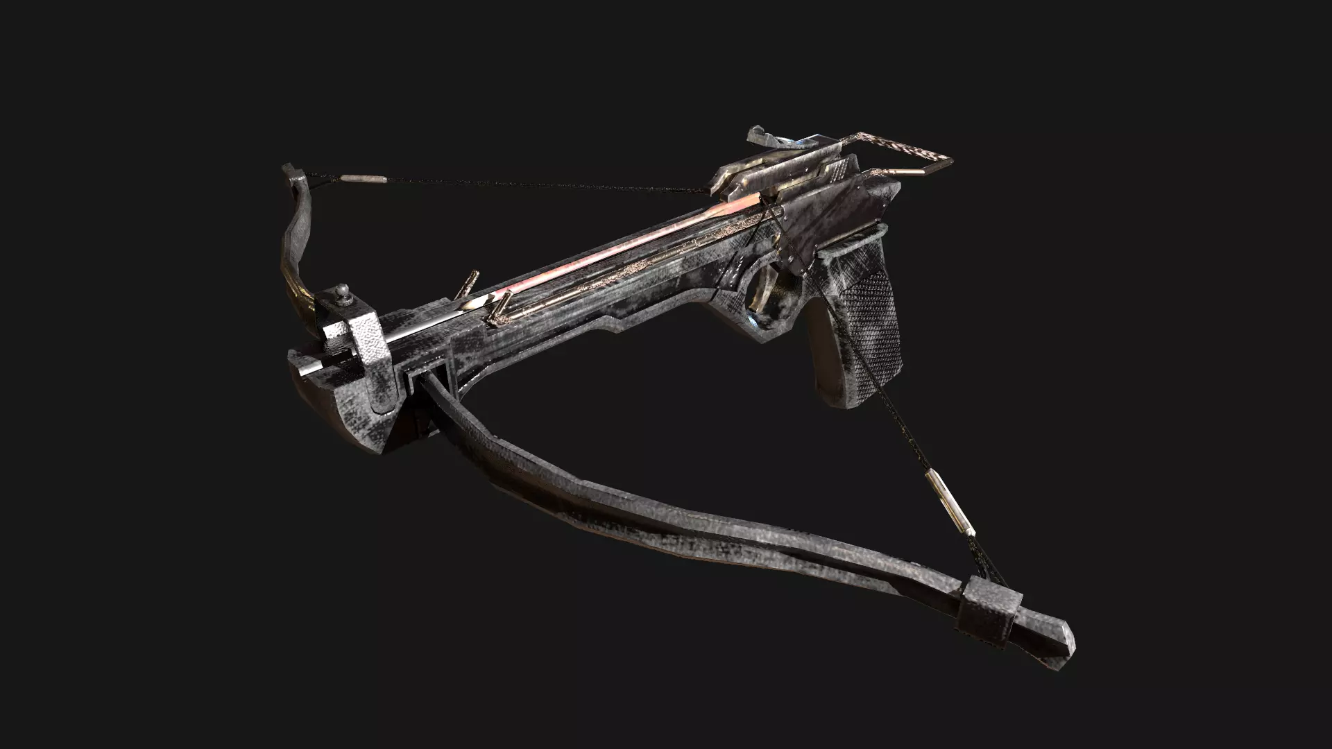 Crossbow Pistol Post-Apoc Low-poly PBR Low-poly 3D model