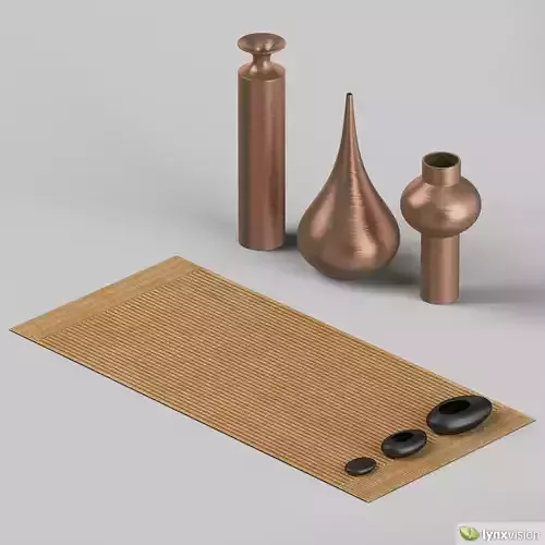 Beat Vessels Jute Rug with stones