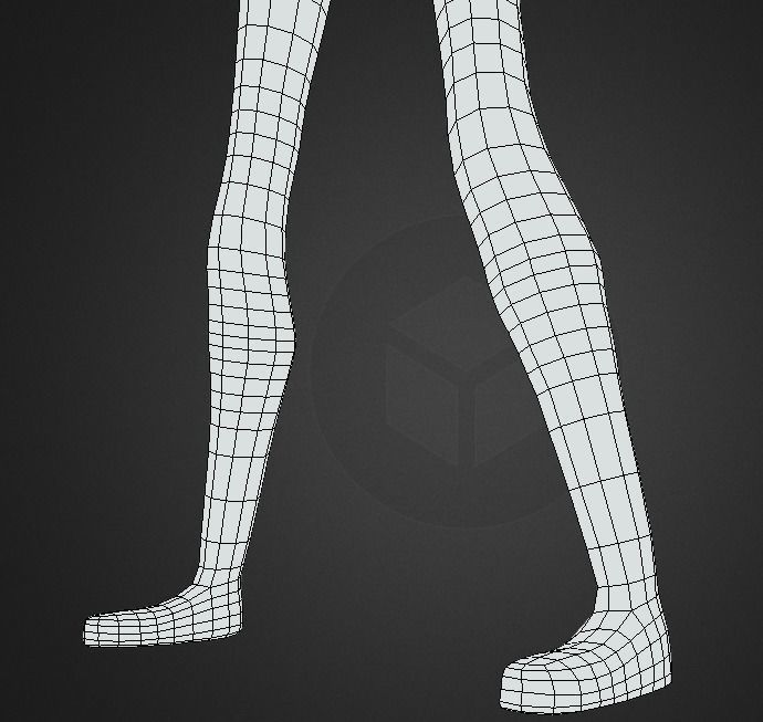 Slender Man Base Model Low-poly 3D model_7