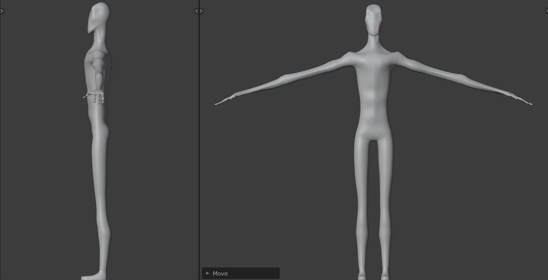 Slender Man Base Model Low-poly 3D model_9