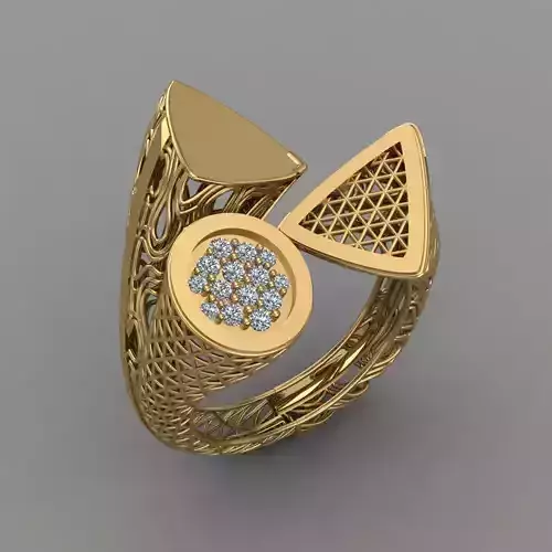 Unique Turkish Ring for Womens 3D Print Model