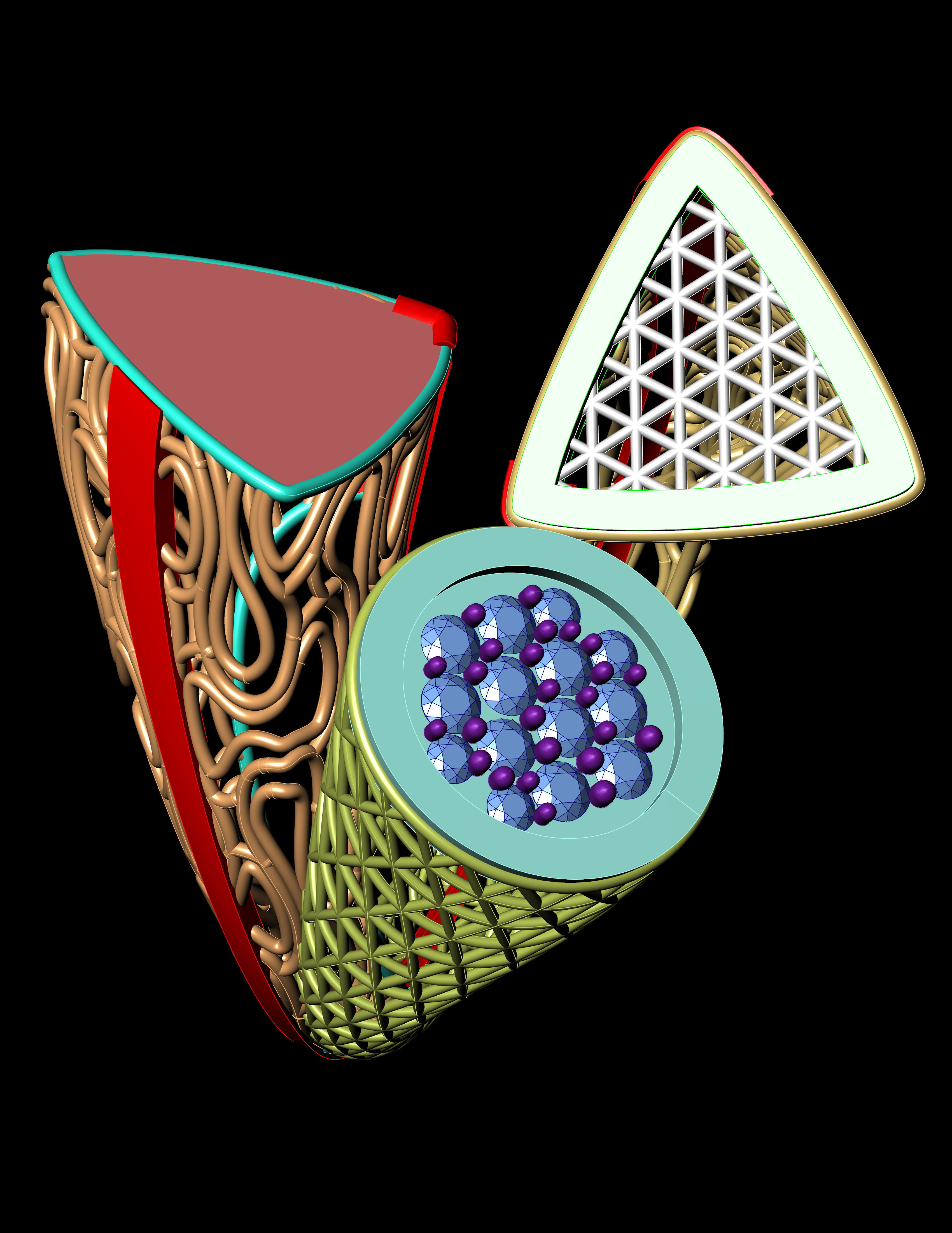 Unique Turkish Ring for Womens 3D Print Model 3D print model_1