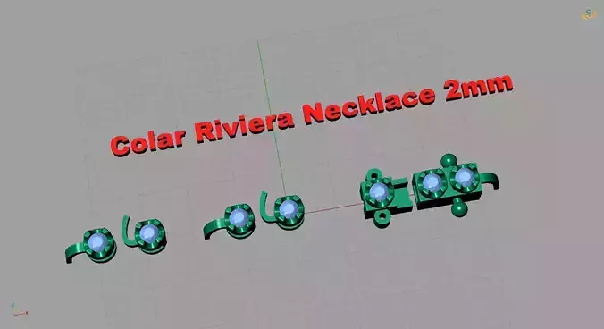 Riviera necklace 2mm