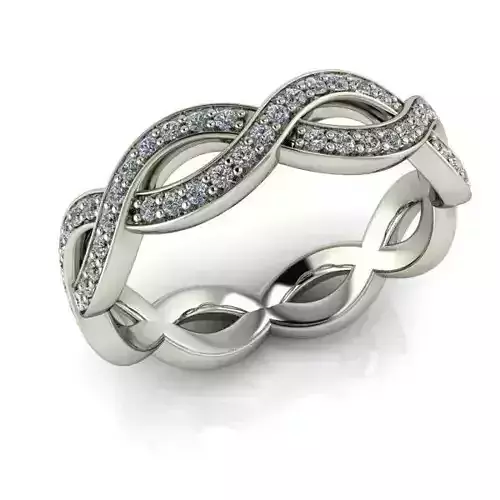 Wedding Band Infinity Rings