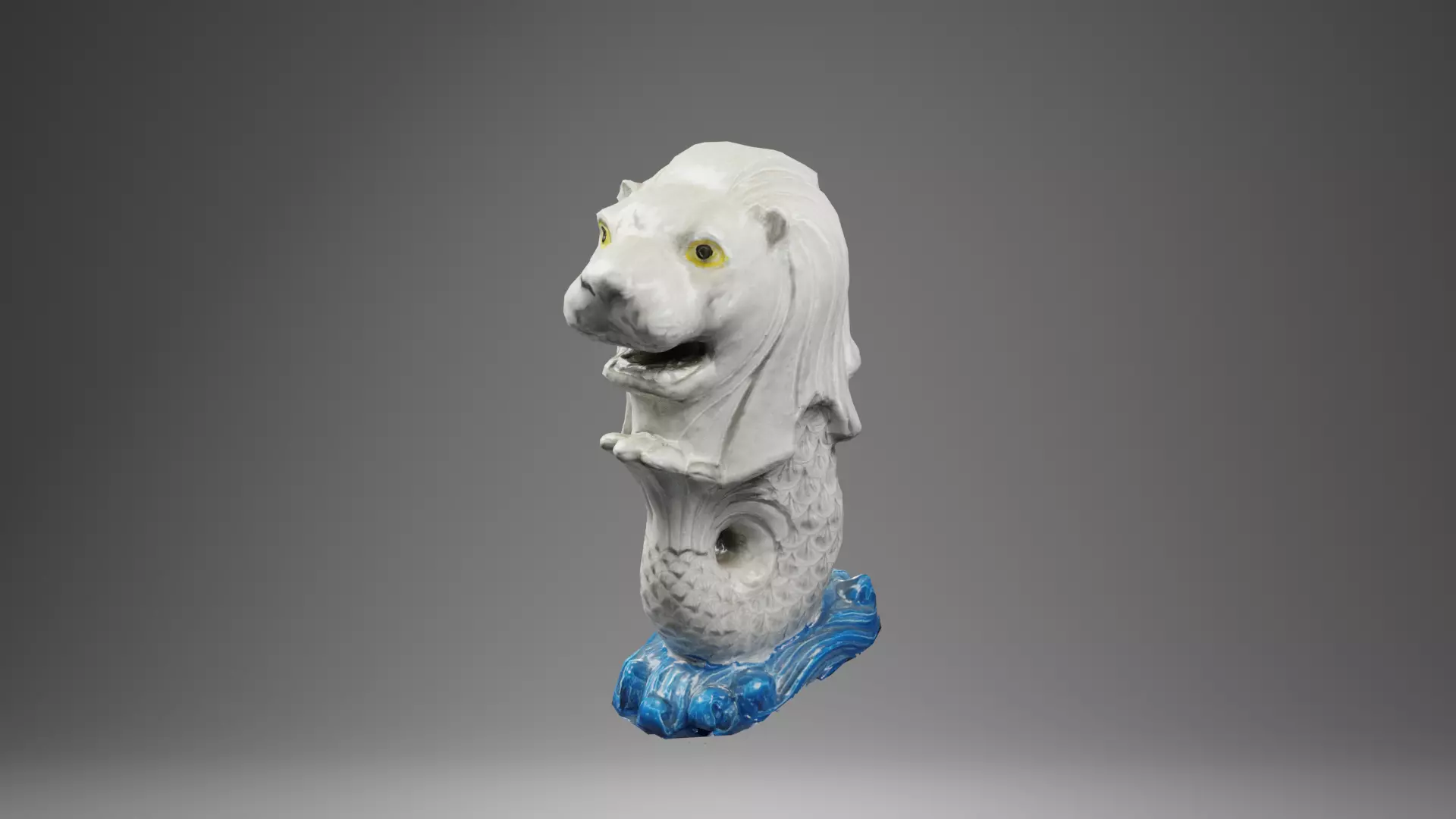 Merlion  High poly and Low poly  PBR Low-poly 3D model_0