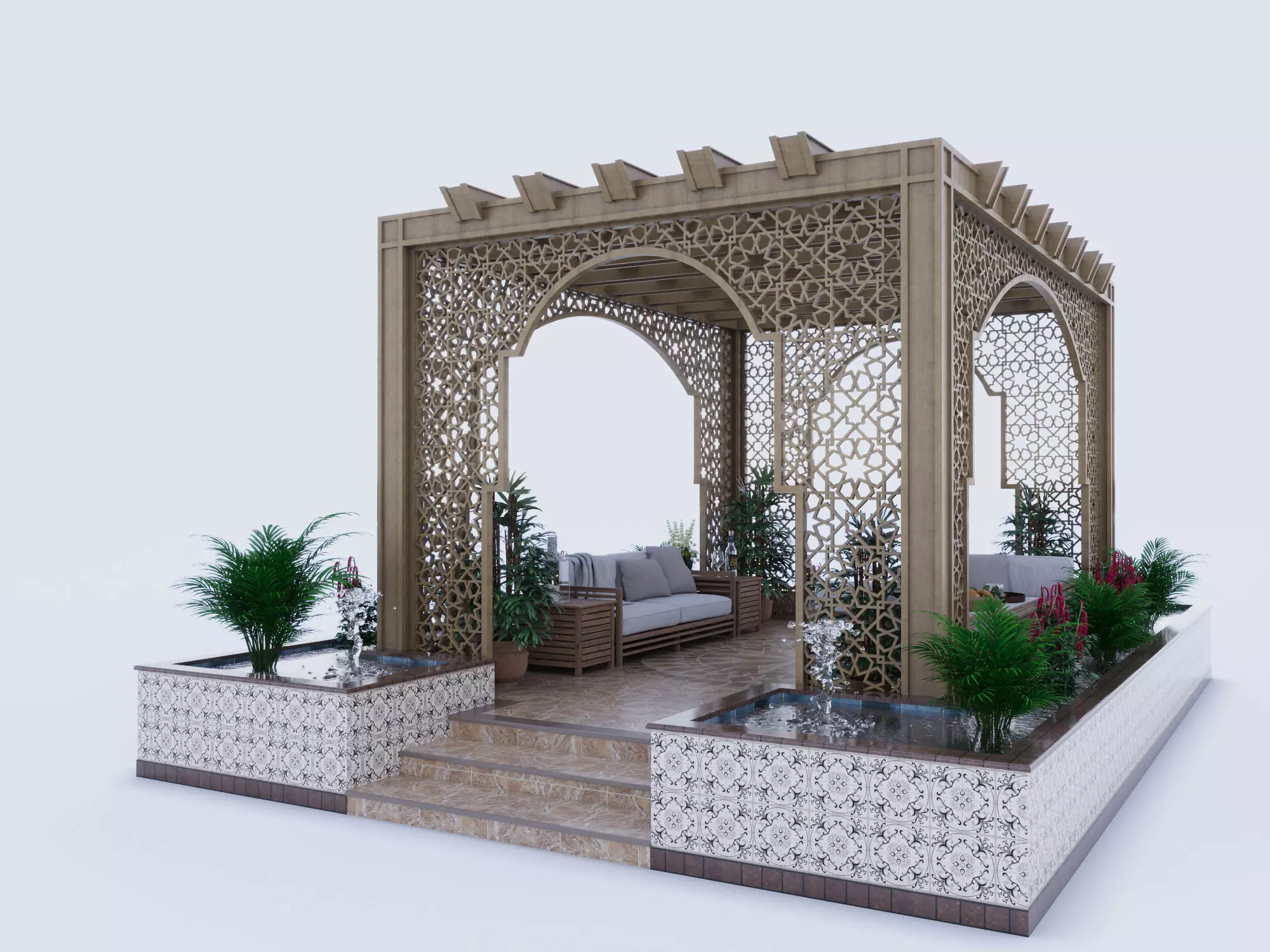 Summer Gazebo 3D model