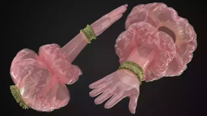 Princess Peach Style Baloon Glove Fitted to Gen8 Body Mesh