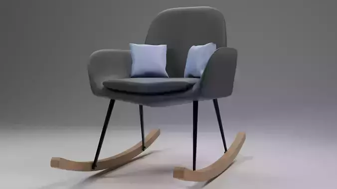 Modern Rocking Chair - 2k textures