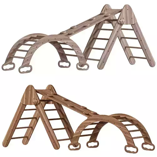 Baby Gym Swing Set 3D model