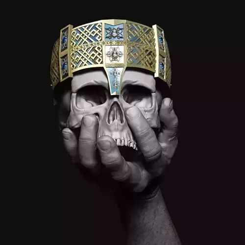 the skull of the king 3D print model