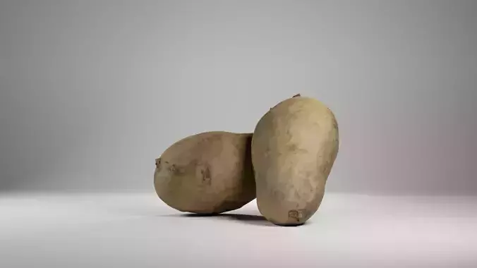 Potato High poly and Low poly PBR