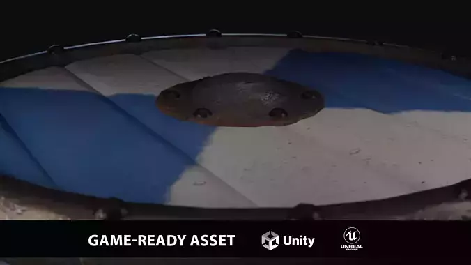 Viking Shield - PBR - 3 Color Variants