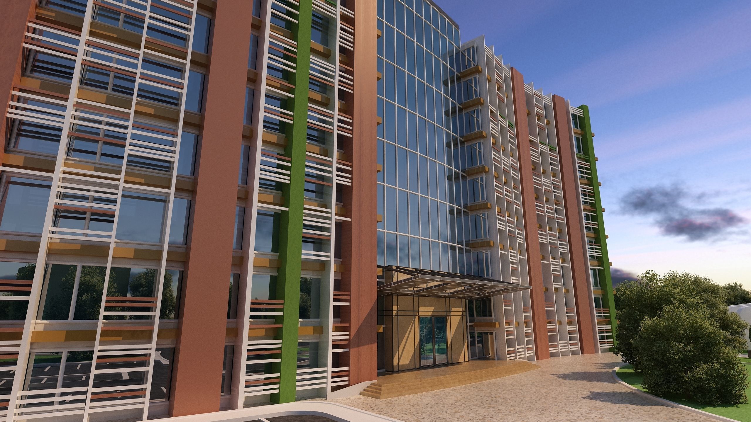 0071 - Financial Center - 2021 - 01 - 2Ds Plans - 3Ds Files 3D model_9