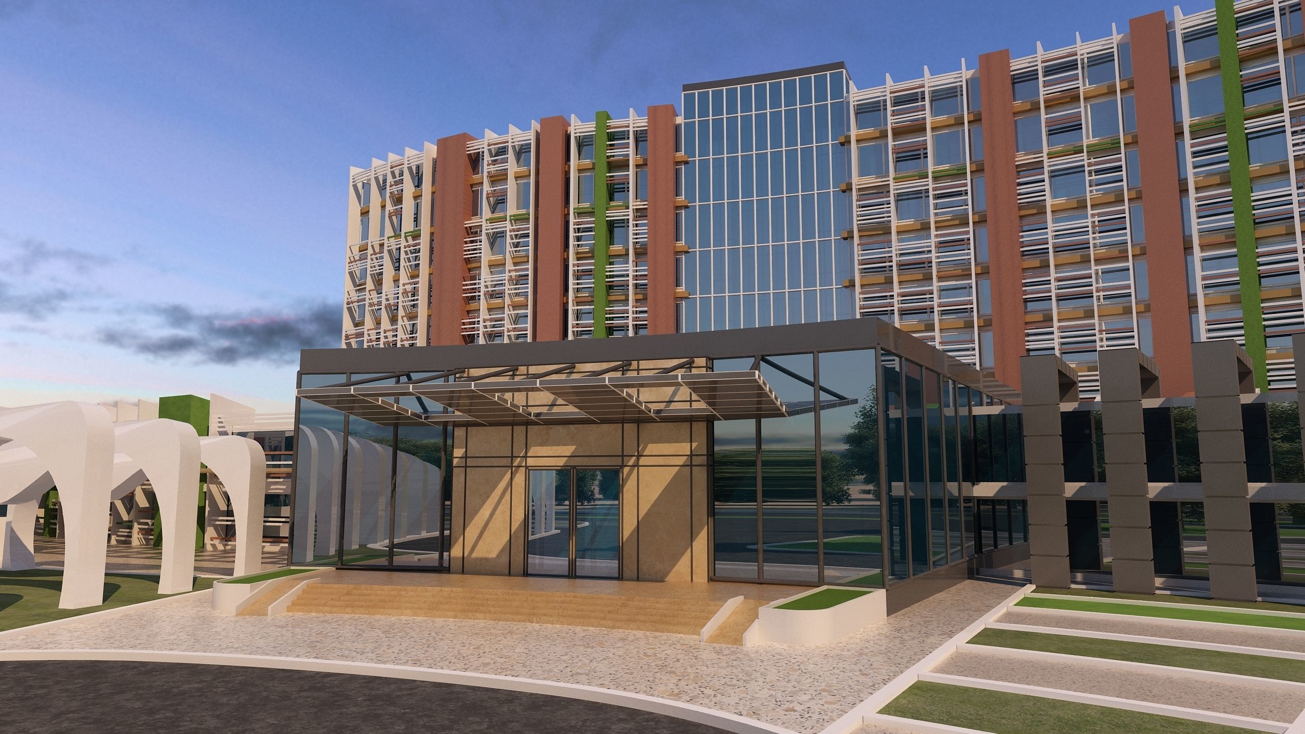 0071 - Financial Center - 2021 - 01 - 2Ds Plans - 3Ds Files 3D model_7