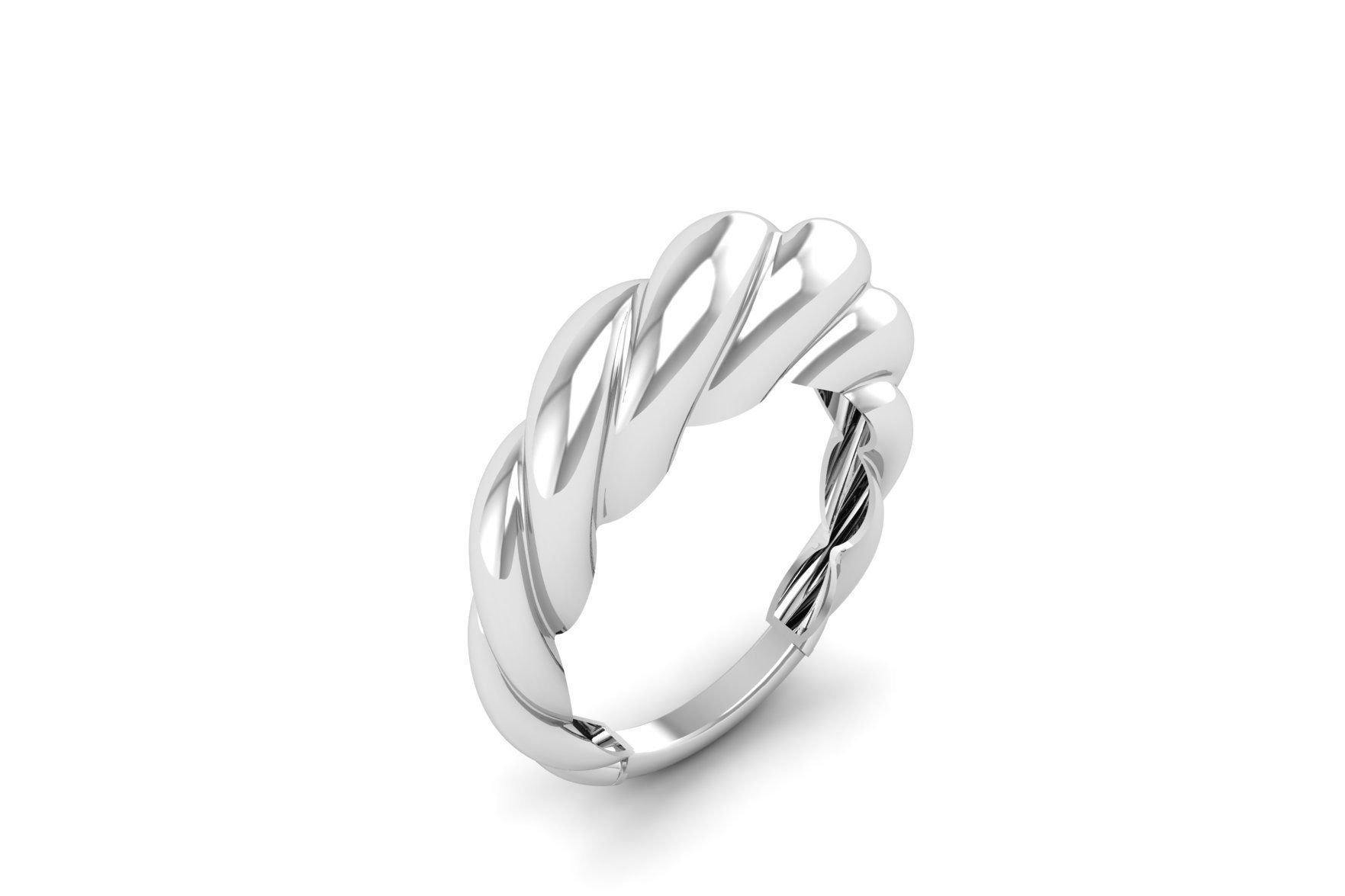 twisted Ring R 198 3D print model_2