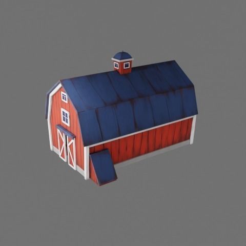 Farm prop pack - stylized Low-poly 3D model_26