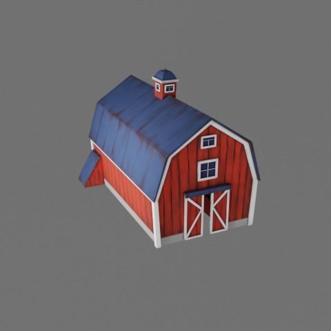 Farm prop pack - stylized Low-poly 3D model_24