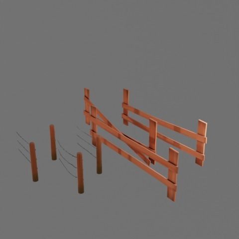 Farm prop pack - stylized Low-poly 3D model_53