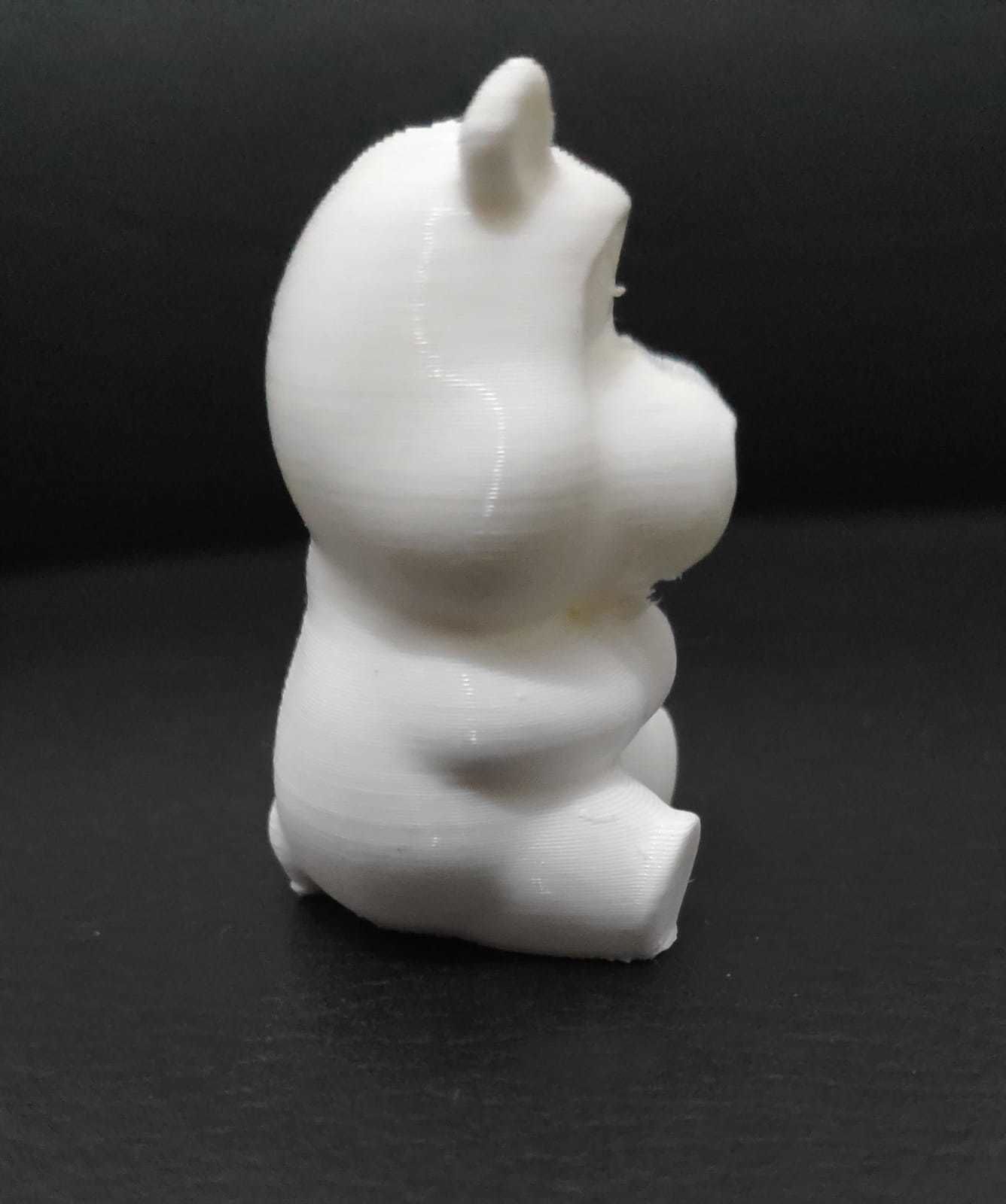 Sitting Hippo 3D print model_5