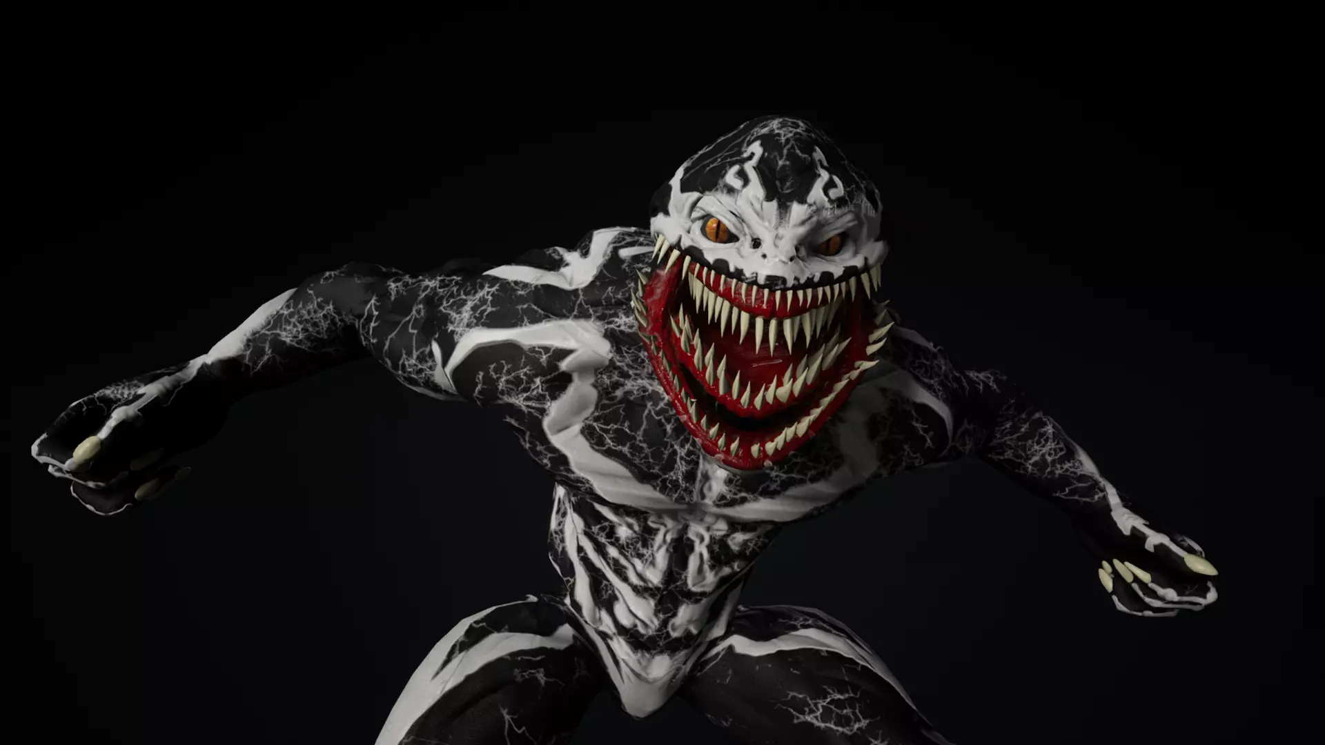 Monster Alien Low-poly 3D model