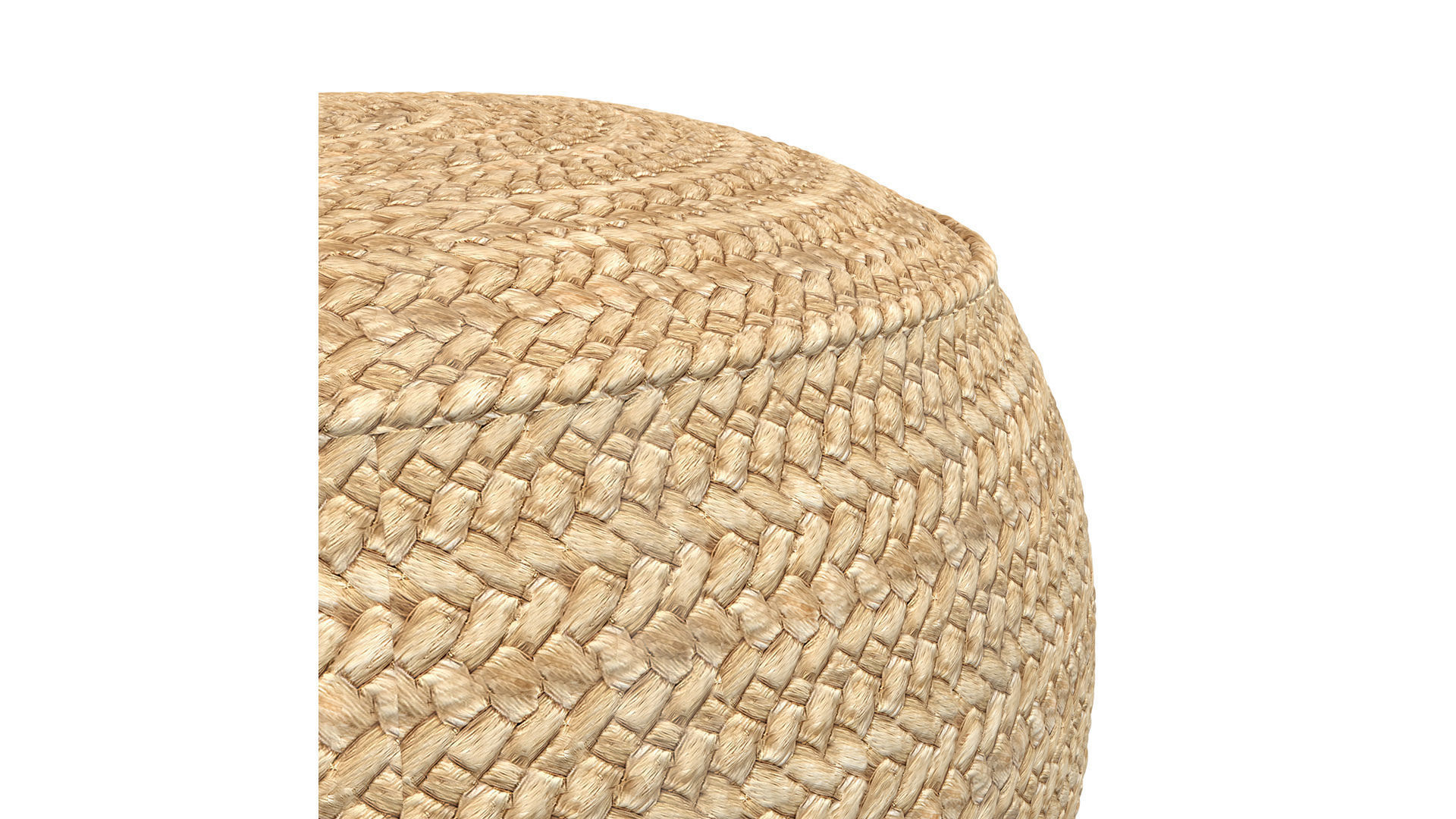 The Raffia Flores Pouffe round Natural 3D model_7