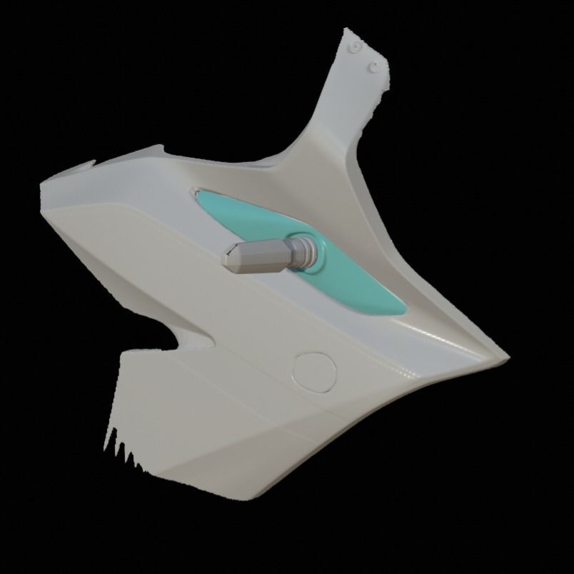 Adapter front turn signal 3D print model_1