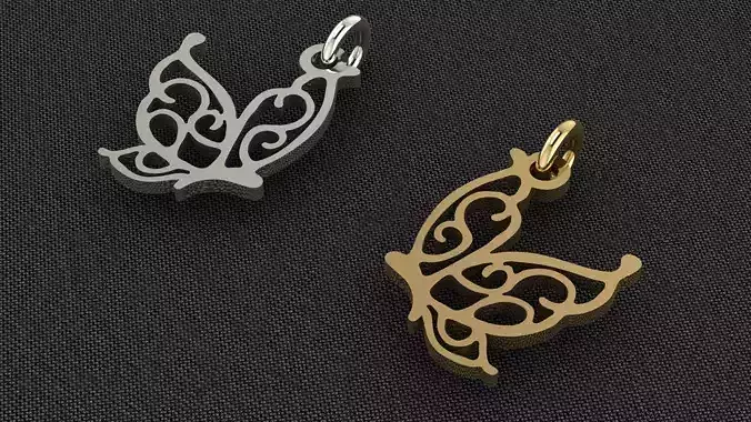 Bird earrings or pendant