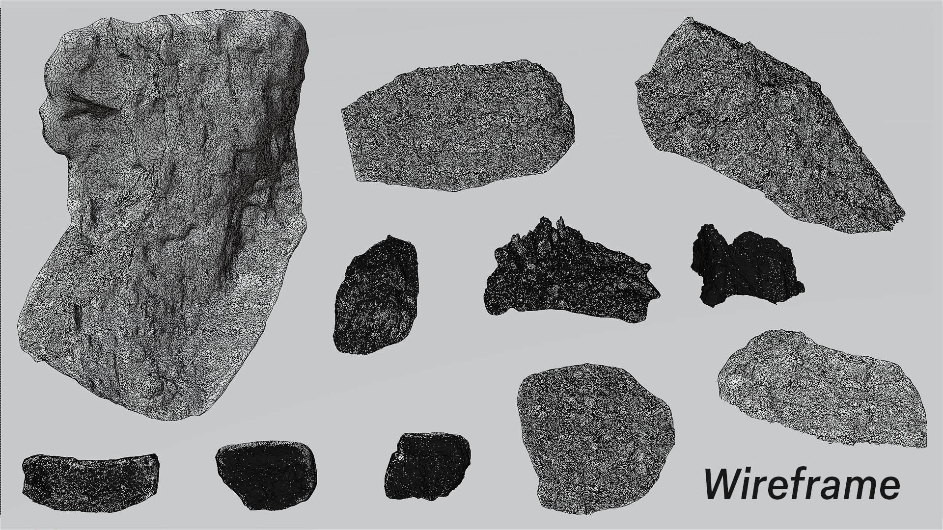 Big Mountain Cliff Rock Pack 3D Model Collection_6