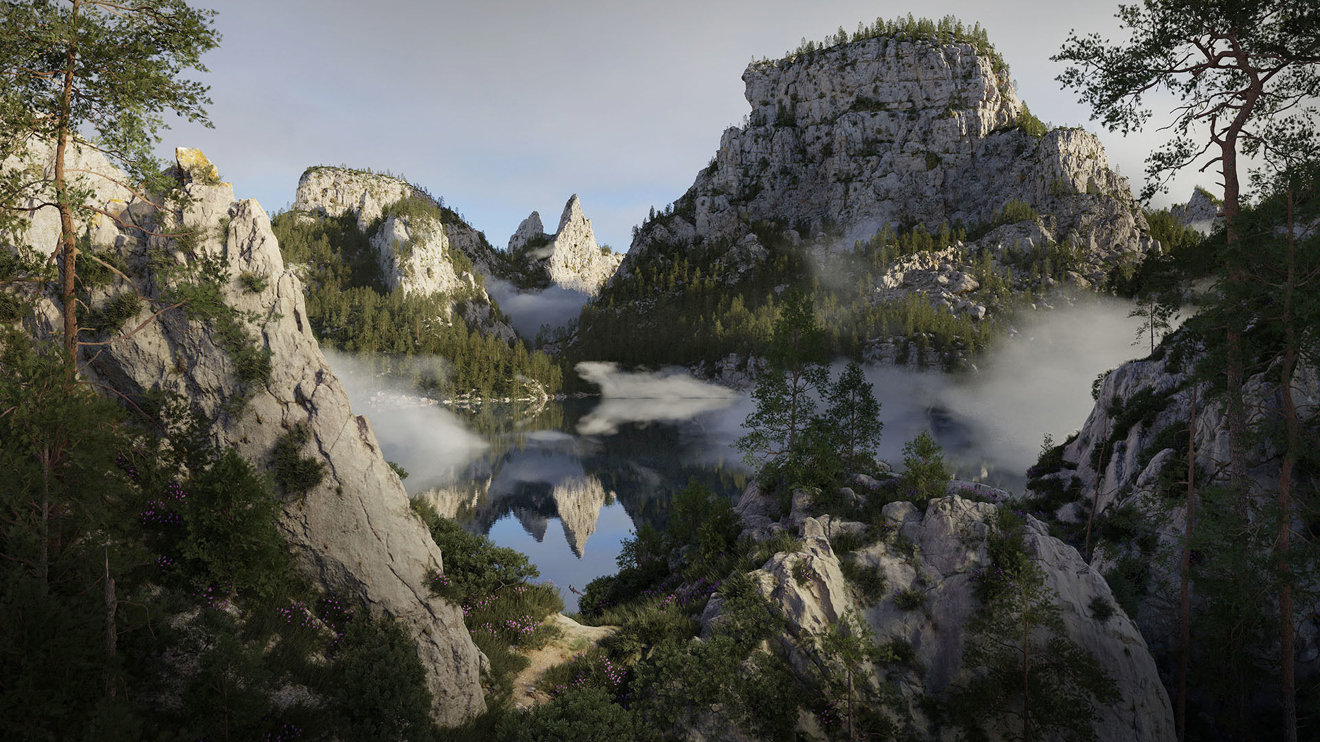 Big Mountain Cliff Rock Pack 3D Model Collection_2