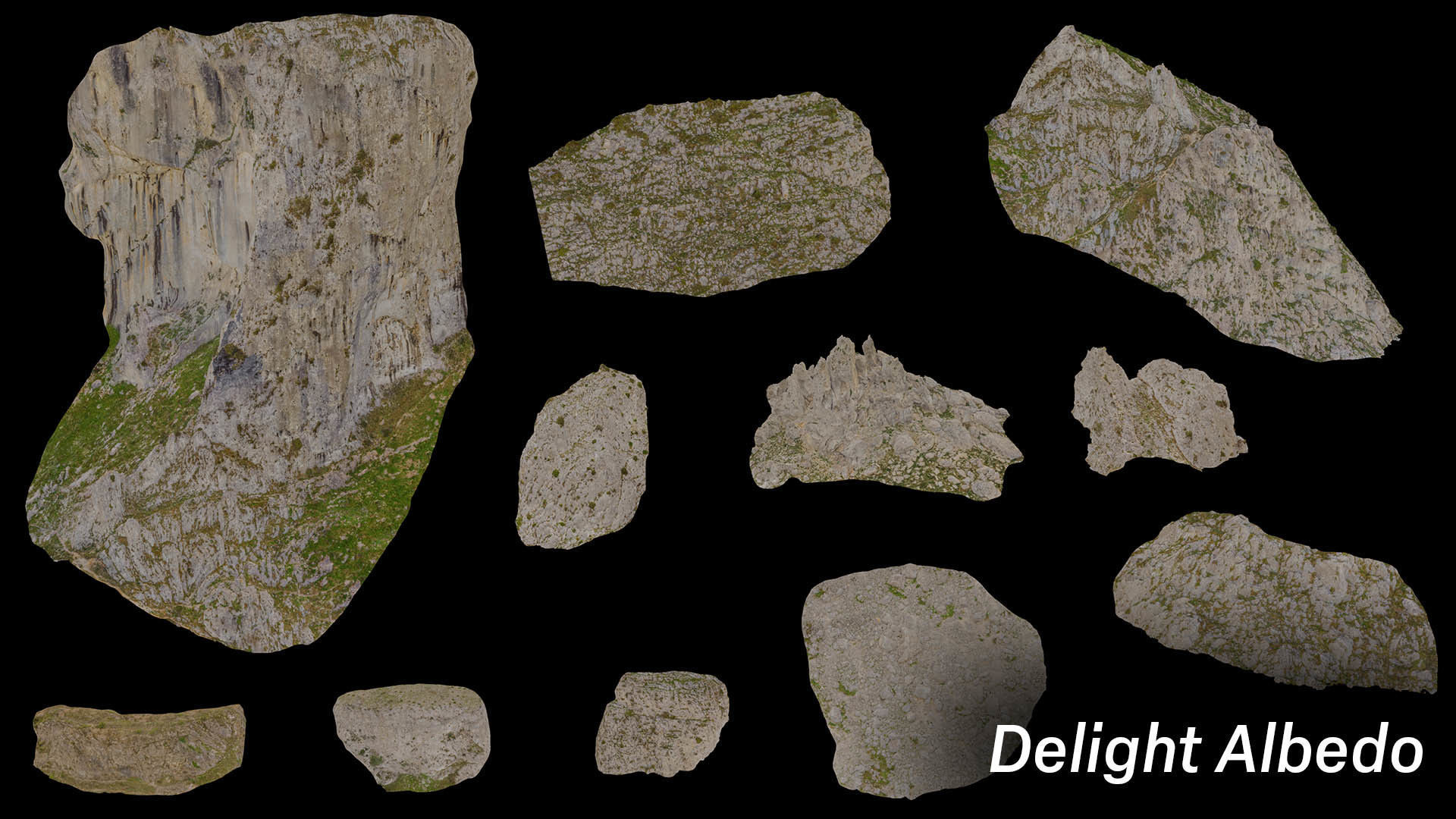 Big Mountain Cliff Rock Pack 3D Model Collection_7