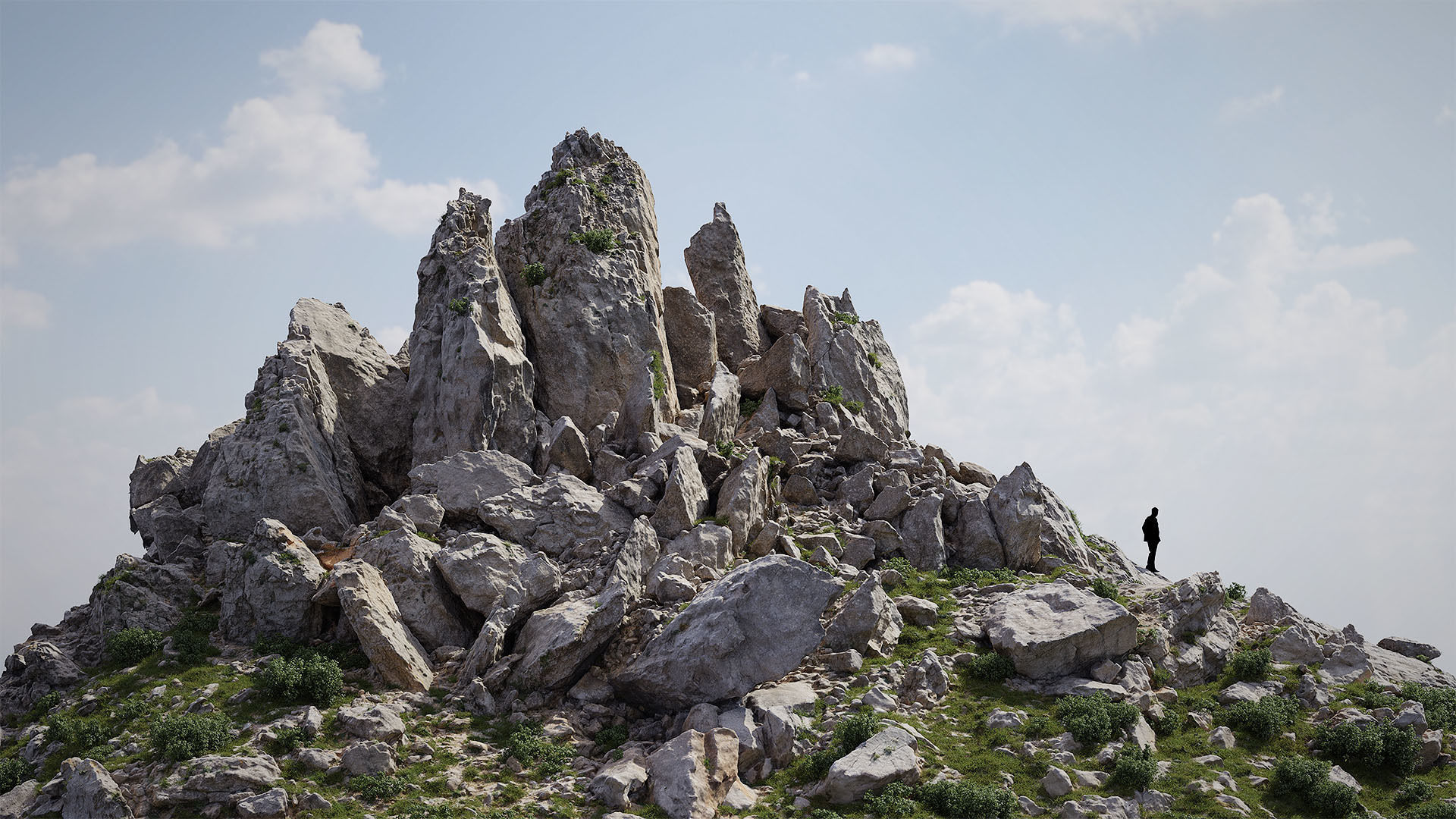 Big Mountain Cliff Rock Pack 3D Model Collection_8