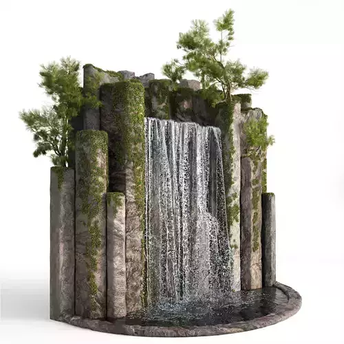 Large waterfall 2 3D model