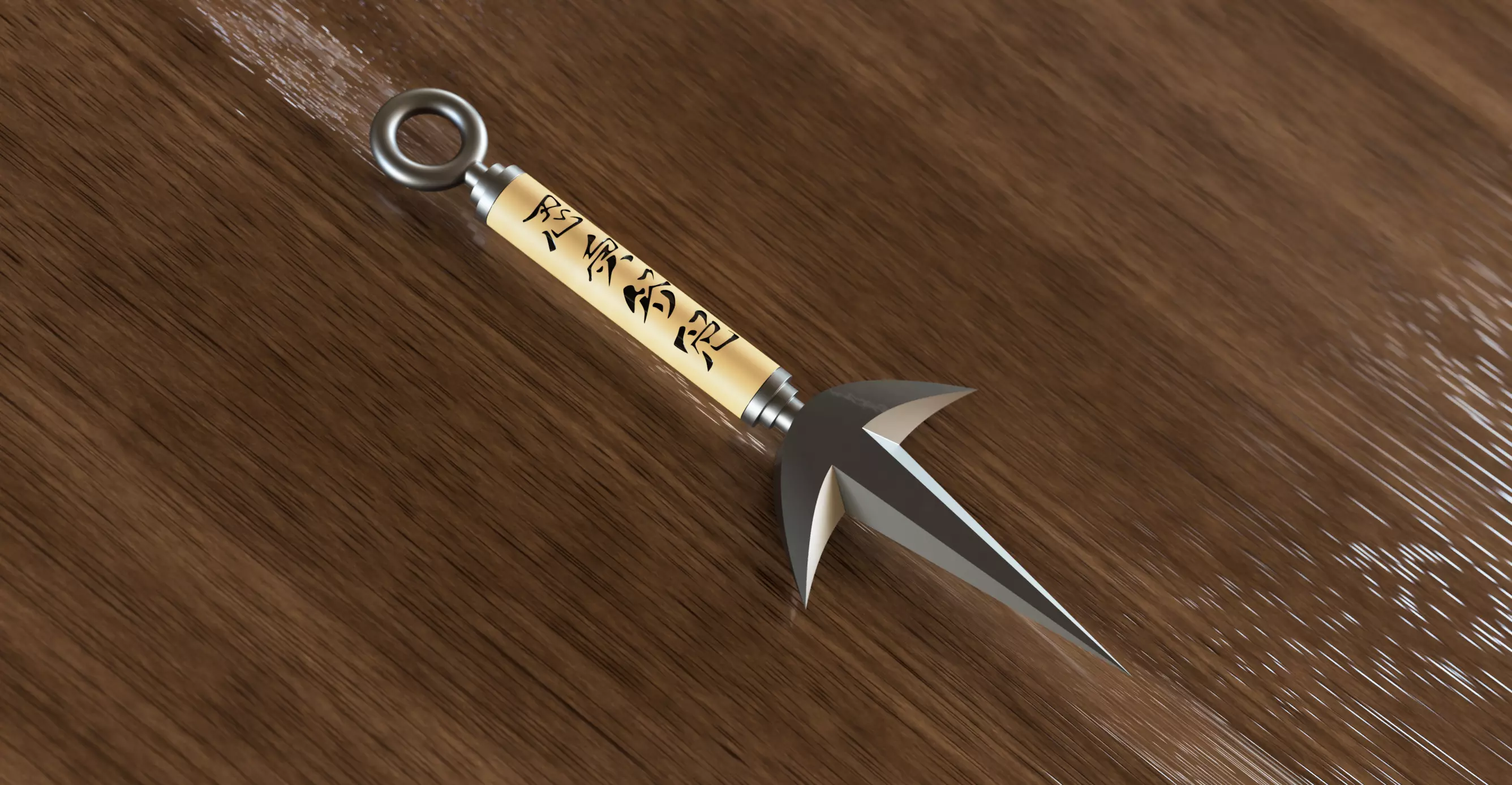 Replica of Minatos Kunai from Naruto anime 3D print model_0