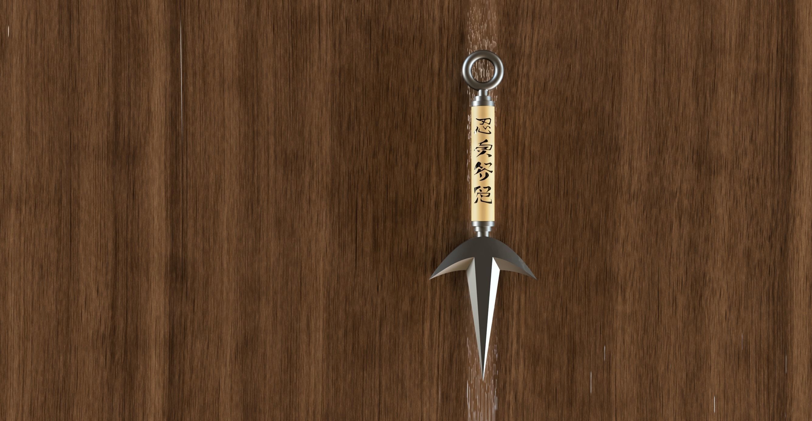 Replica of Minatos Kunai from Naruto anime 3D print model_1