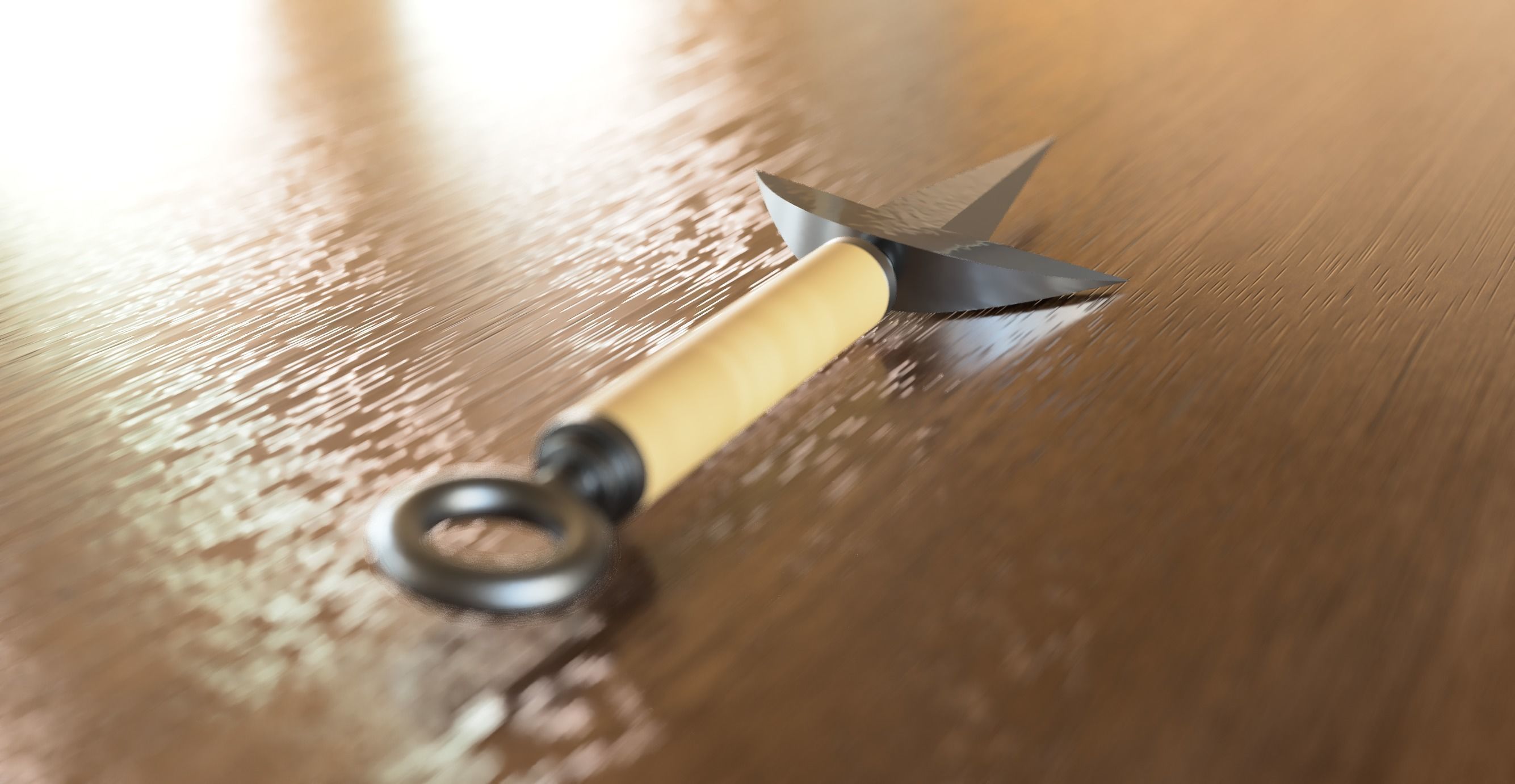 Replica of Minatos Kunai from Naruto anime 3D print model_5