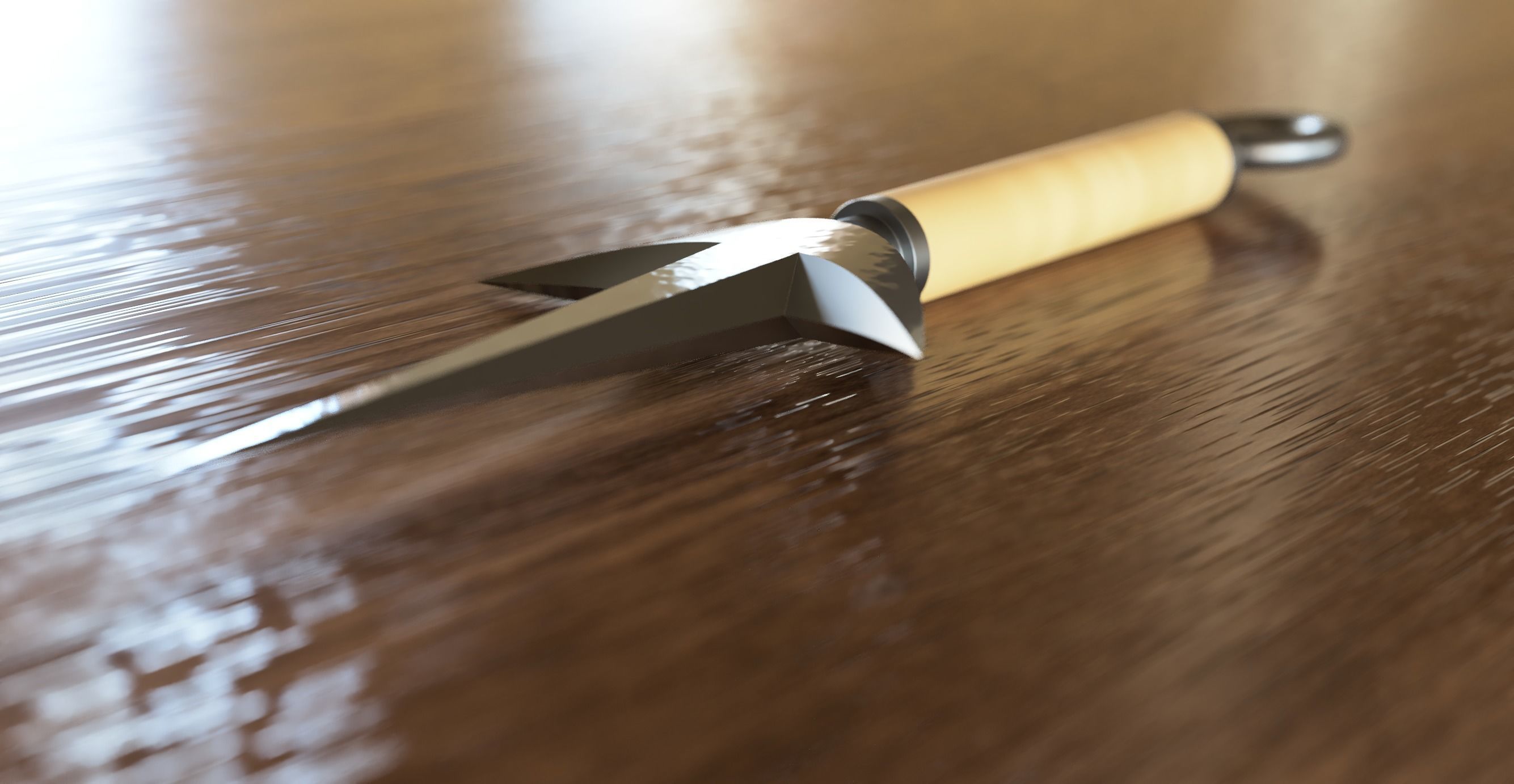 Replica of Minatos Kunai from Naruto anime 3D print model_4