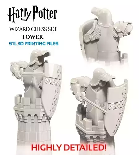 HARRY POTTER WIZARD CHESS SET - TOWER