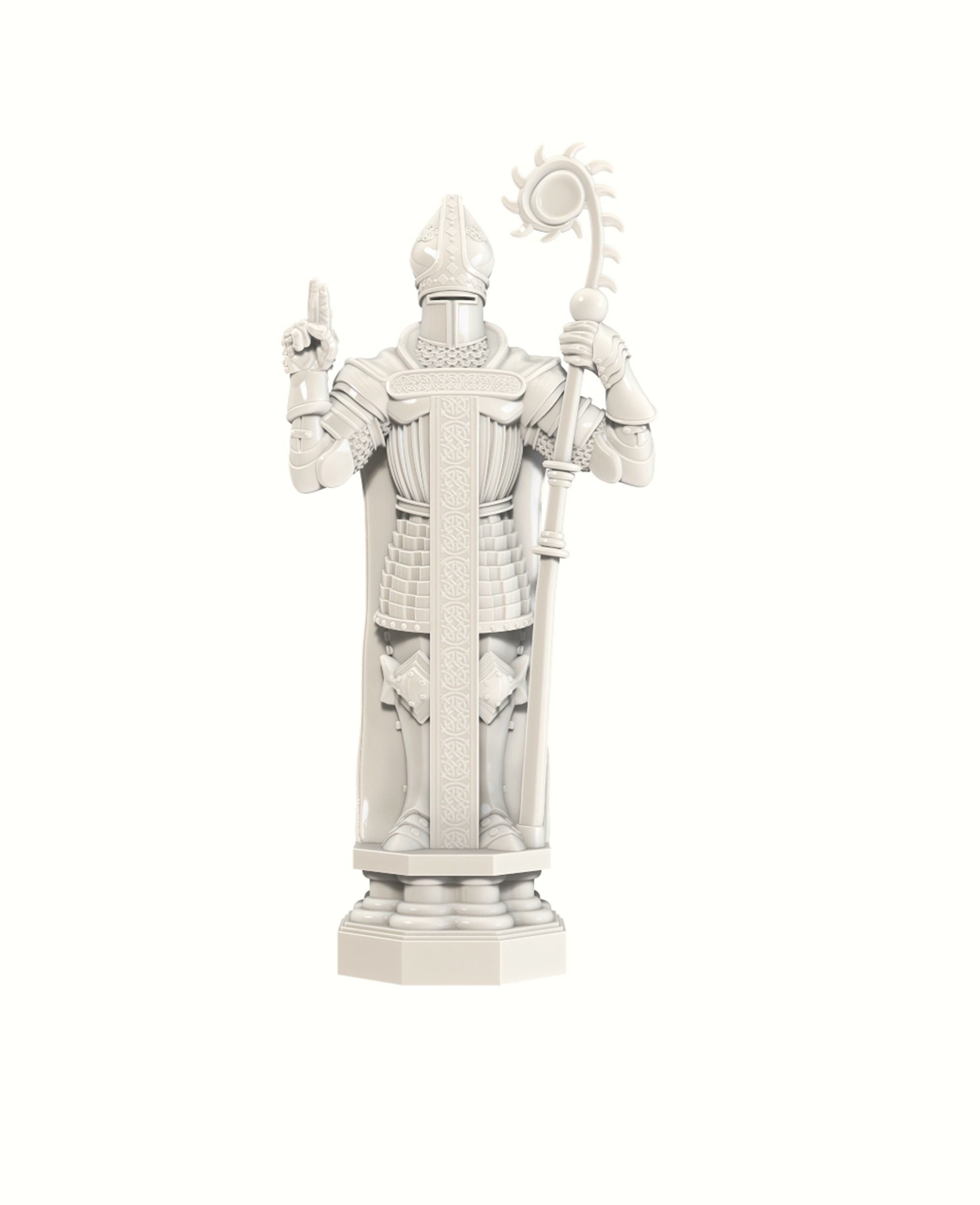 HARRY POTTER WIZARD CHESS SET - BISHOP 3D print model_3