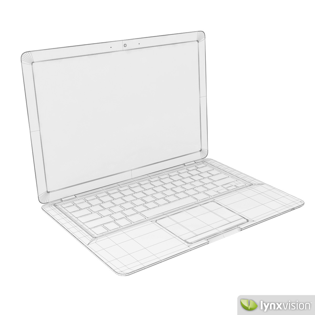 Apple MacBook Air Notebook 3D model_5