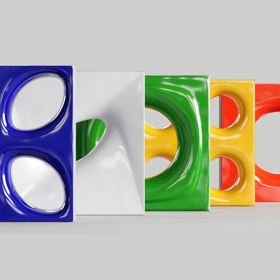 Cobogo Color Bricks Collection 1 3D model_3