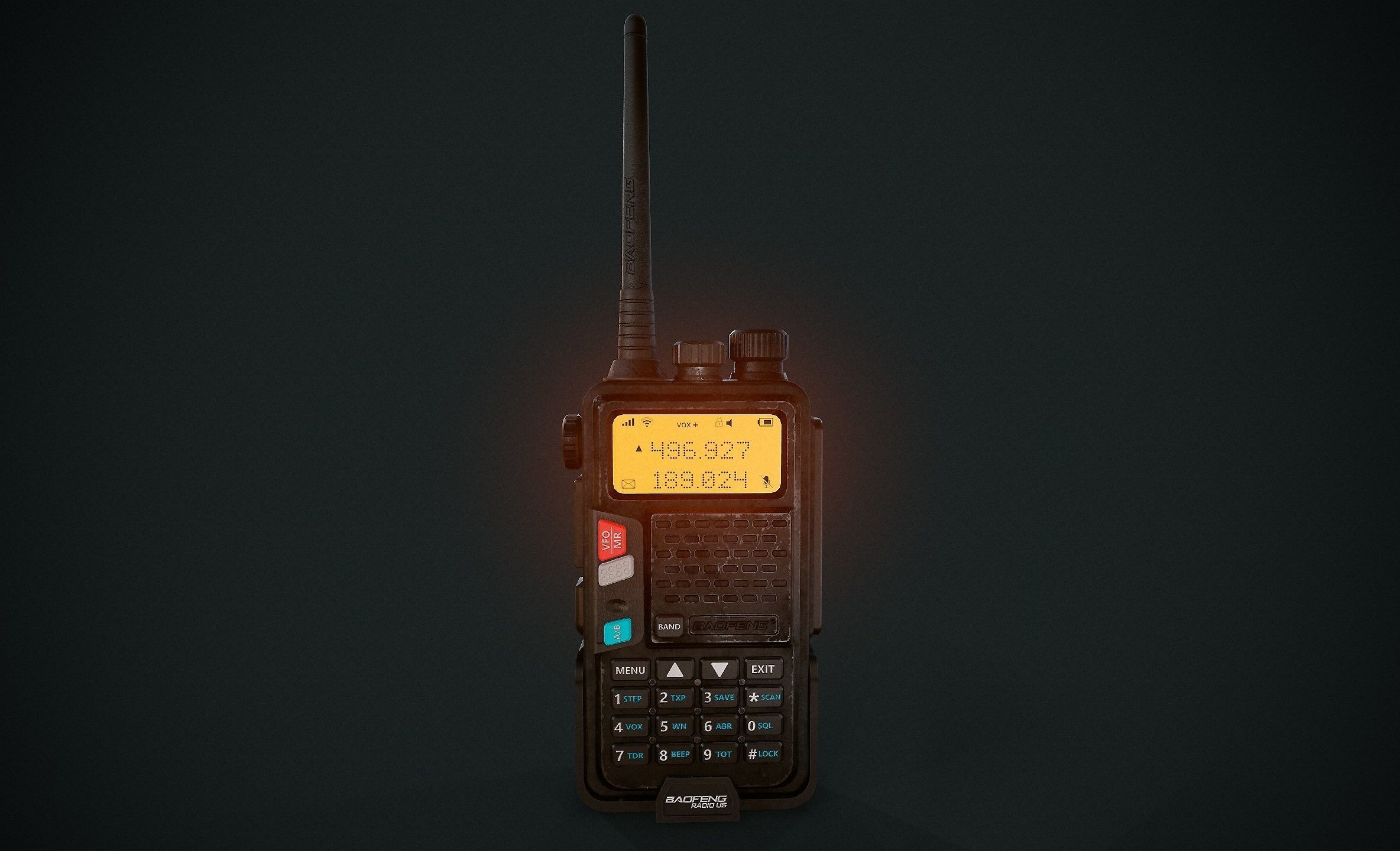 Game ready Walkie Talkie  Low-poly 3D model_3