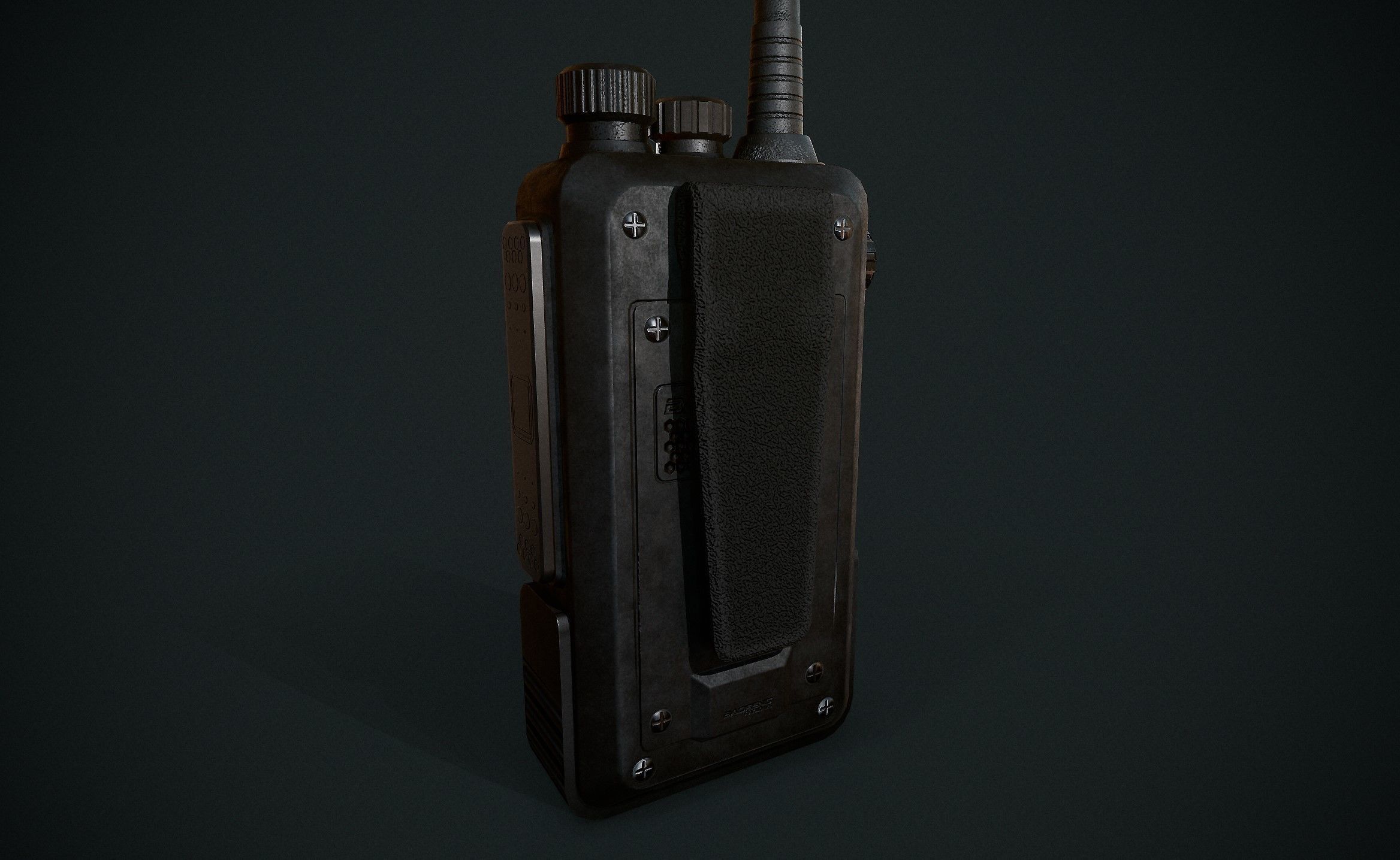 Game ready Walkie Talkie  Low-poly 3D model_5
