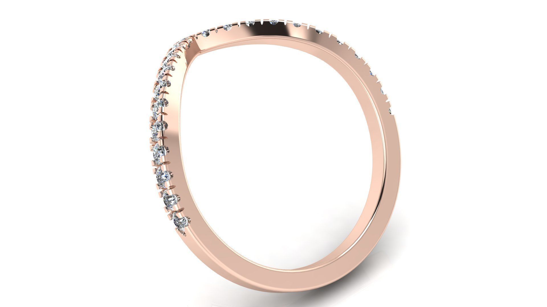 Jewelry Diamond Ring 3D print model_12