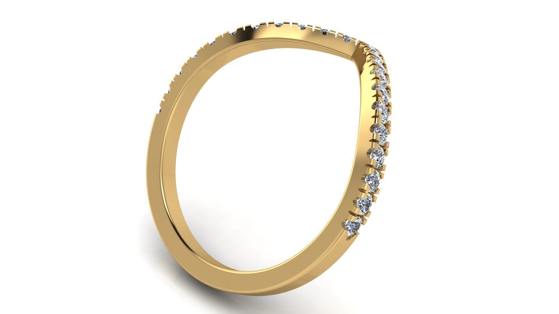 Jewelry Diamond Ring 3D print model_22