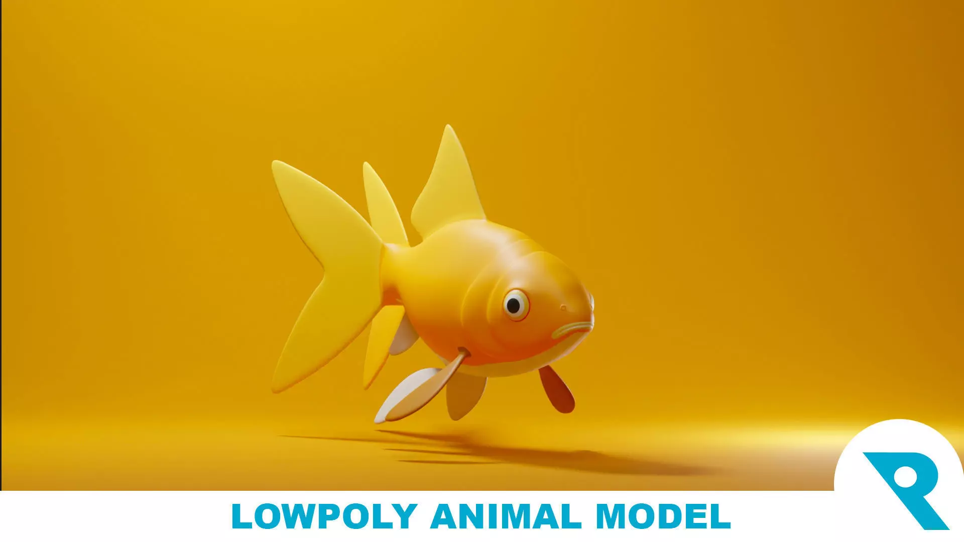 Goldfish Base Mesh Low-poly 3D model